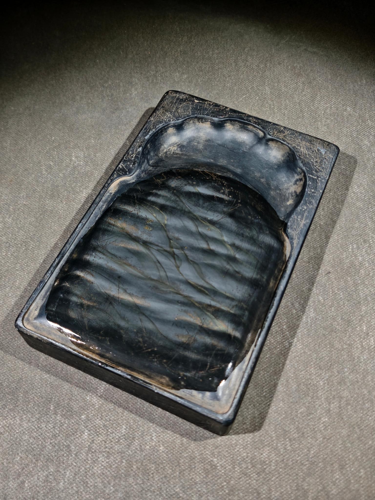 An Exquisite with poem Inkstone - 2