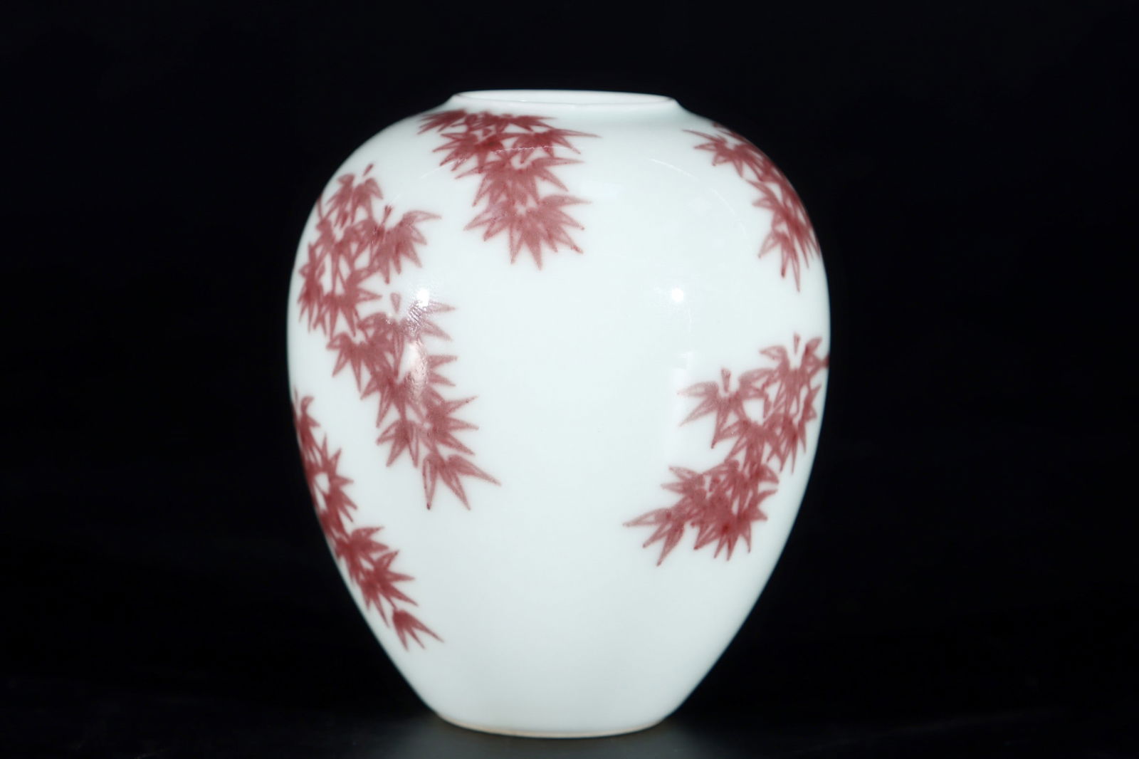 An Exquisite Underglaze-Red Bamboo Pattern Brush Washer - 4