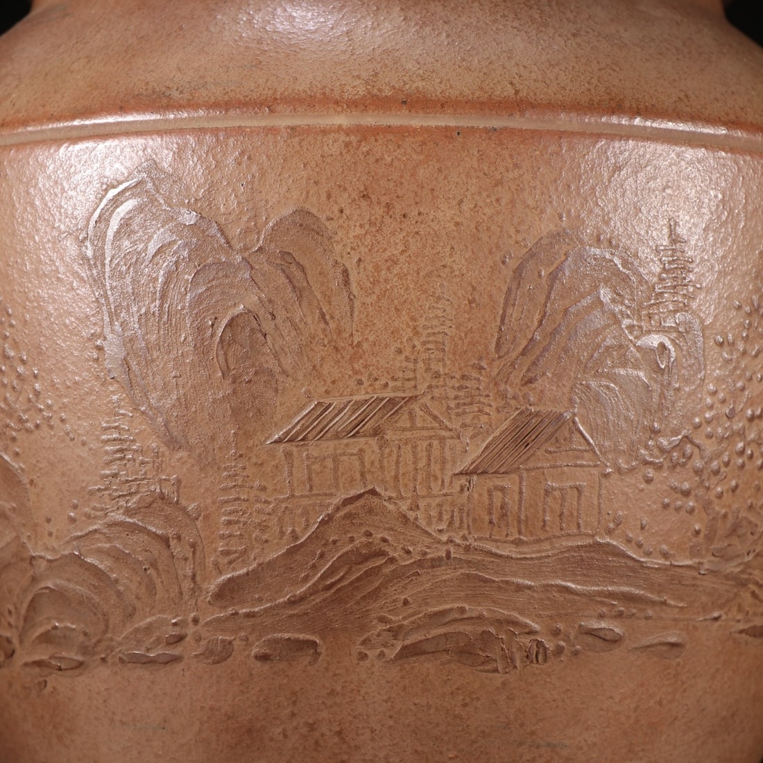 An Exquisite Purple Sands Landscape Pattern Jar - 2