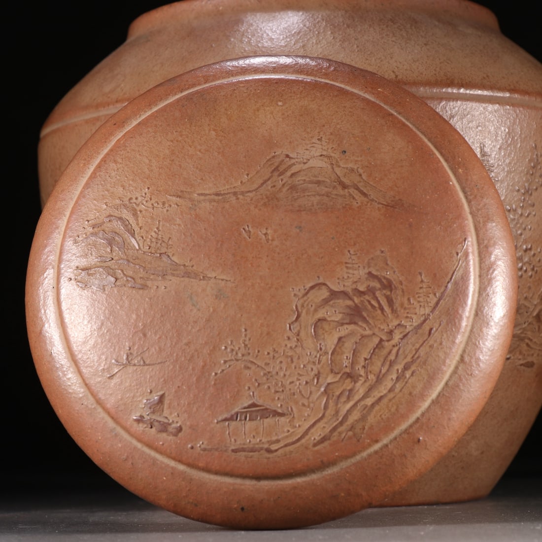 An Exquisite Purple Sands Landscape Pattern Jar - 3