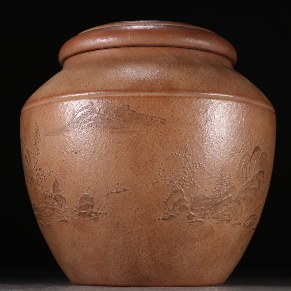 An Exquisite Purple Sands Landscape Pattern Jar - 4