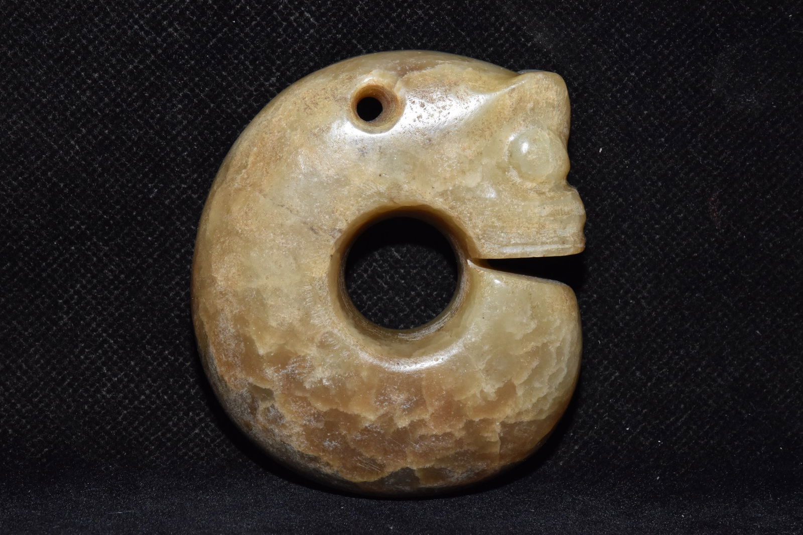 An Exquisite Hemo Jade 'Boar& Dragon' Ornament (1 of 7)