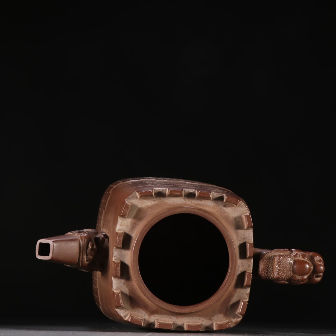 An Exquisite Purple Sands Landscape Pattern Teapot - 8