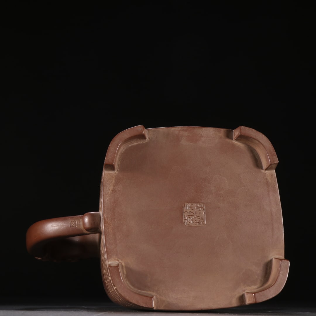 An Exquisite Purple Sands Landscape Pattern Teapot - 9