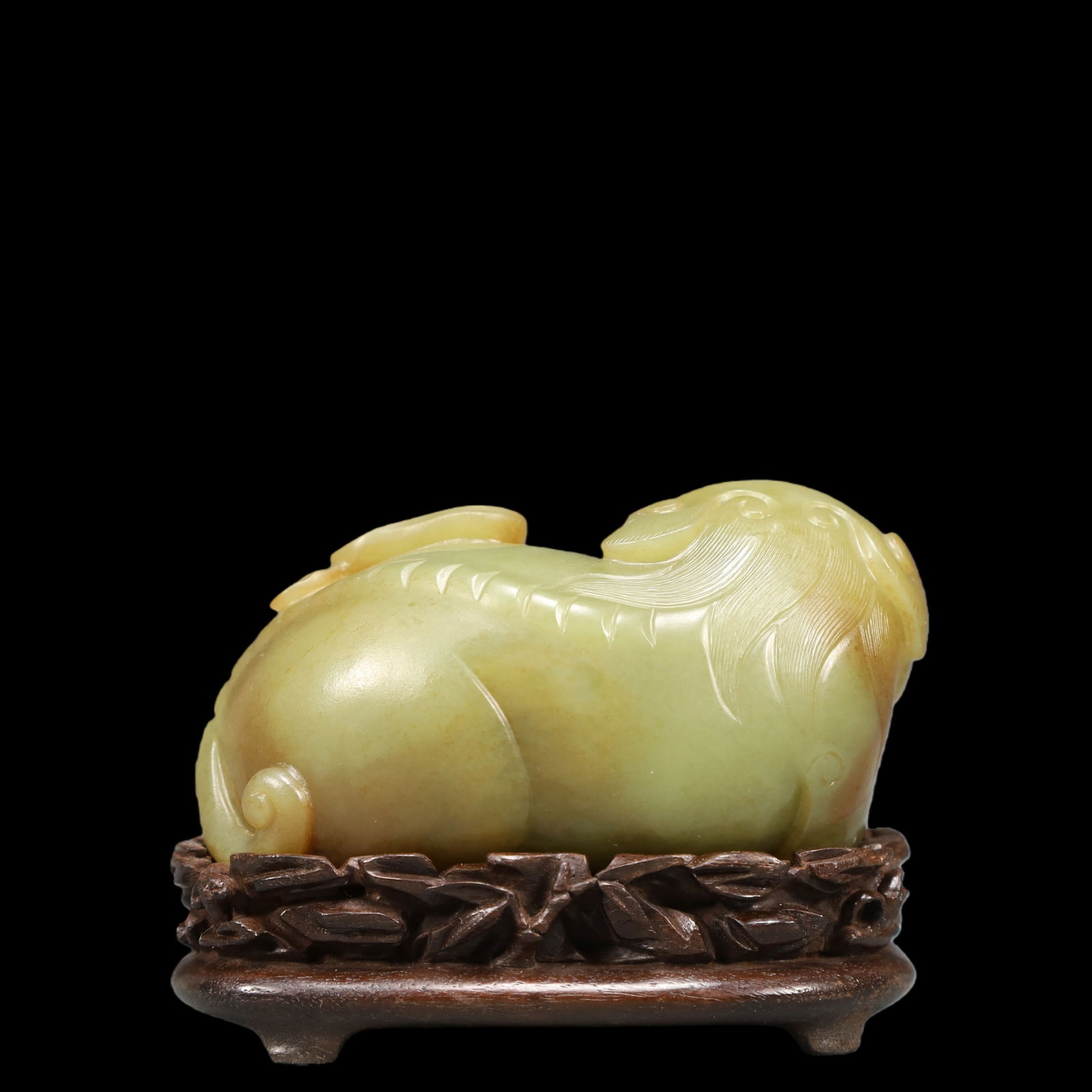 A Exquisite Archaic Jade Auspicious Beast Ornament - 5