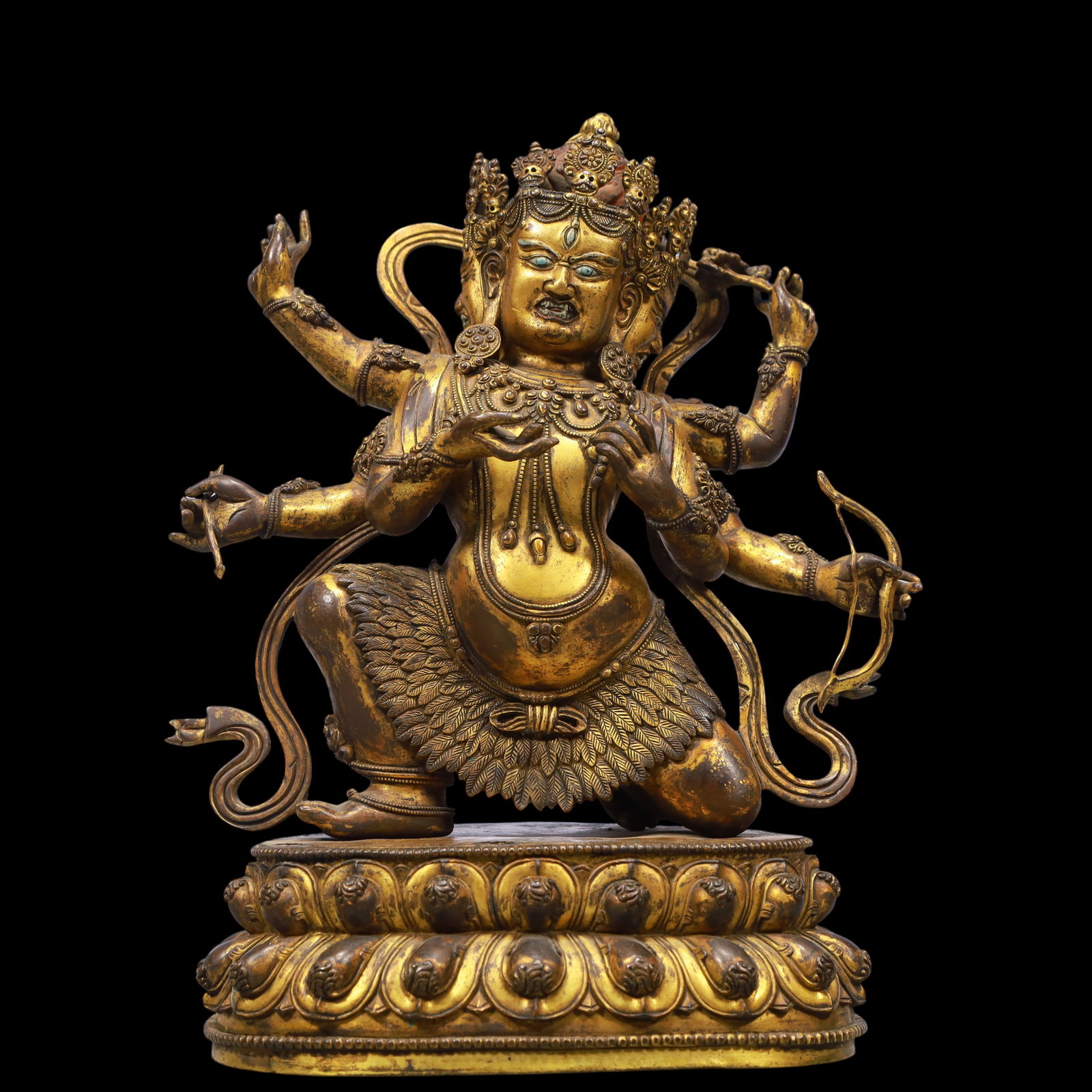 An Exquisite Gilt Bronze Statue of Gautama’s Mother: An Exquisite Gilt Bronze Statue of Gautama’s Mother Ming Dynasty, China Size:19cmx14cmx28cm Weight:4800g (The Dimensions Of All Batches Are Manually Measured.If You Need More Detailed