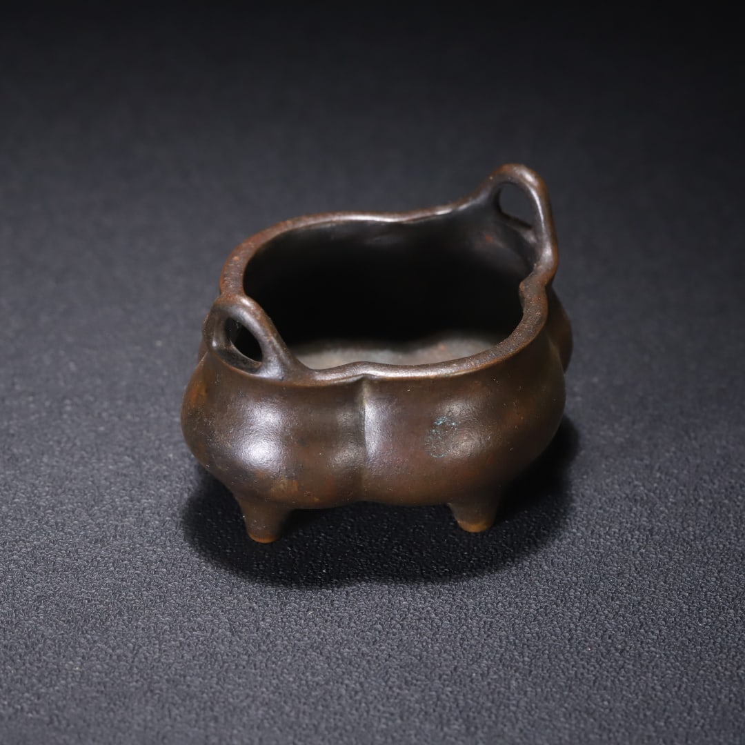 An Exquisite Bronze Double-Ears Censer - 2