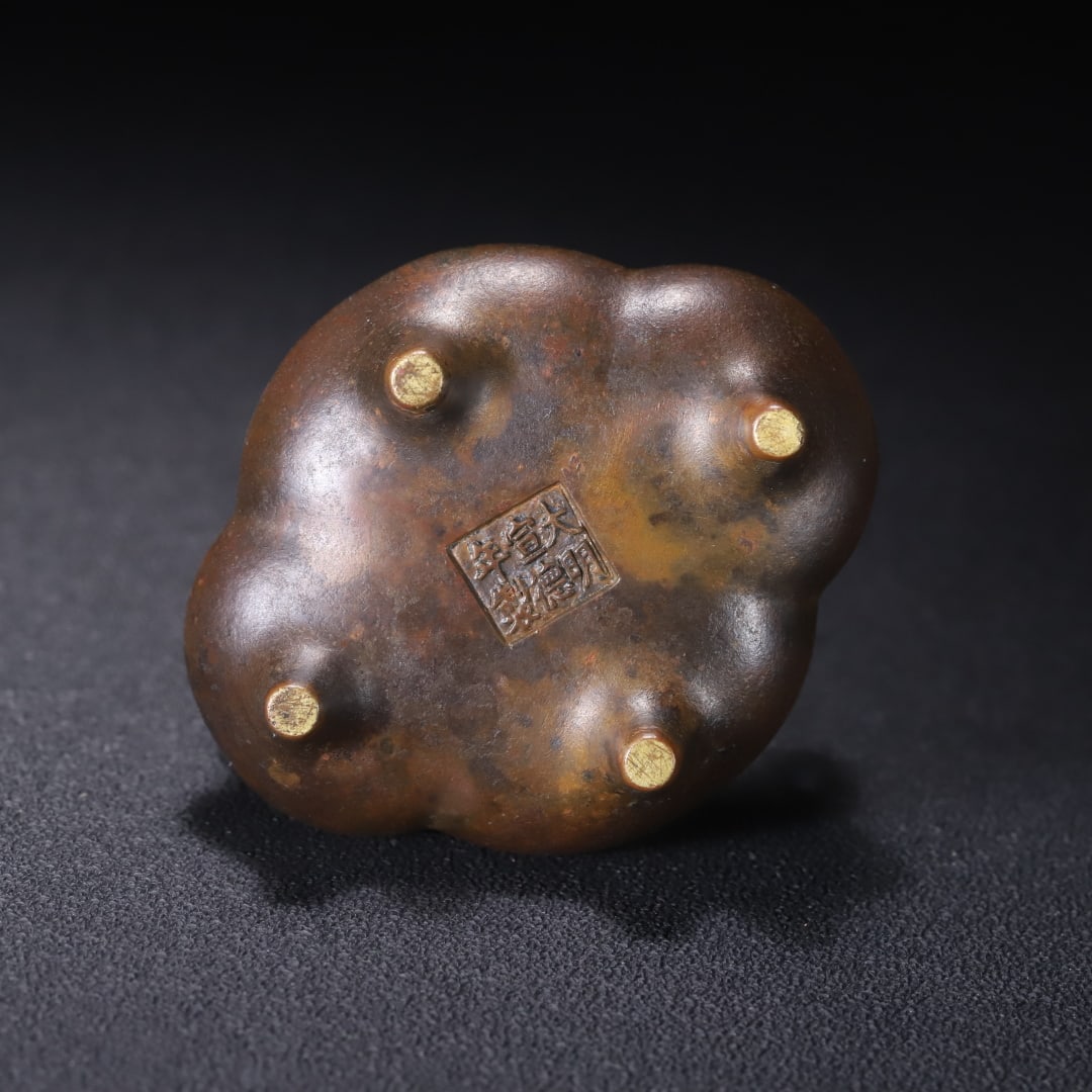 An Exquisite Bronze Double-Ears Censer - 5