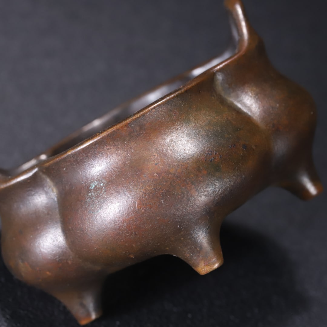 An Exquisite Bronze Double-Ears Censer - 7