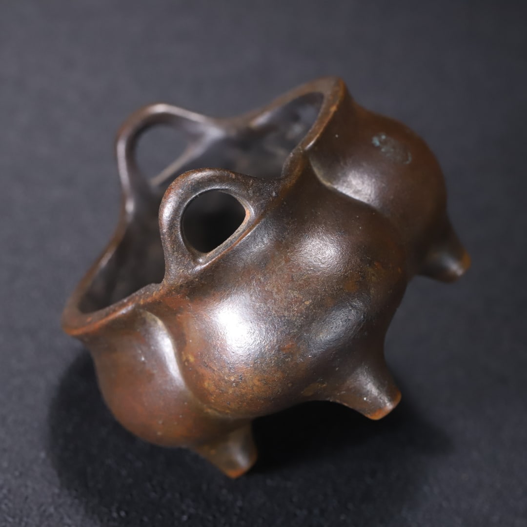 An Exquisite Bronze Double-Ears Censer - 8
