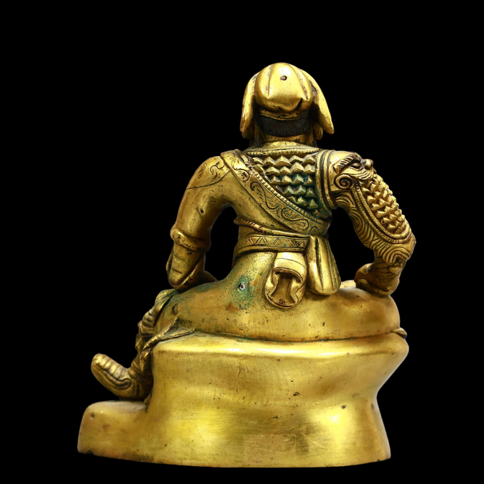A Exquisite Gilt Bronze Guan yu - 8