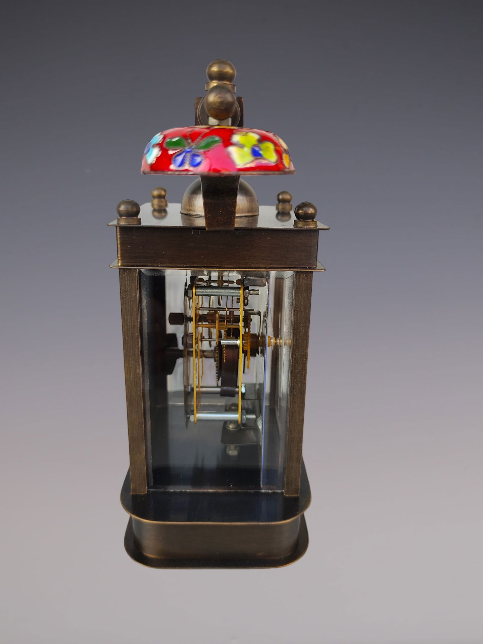 An Exquisite Bronze Lotus Pattern Clock - 3