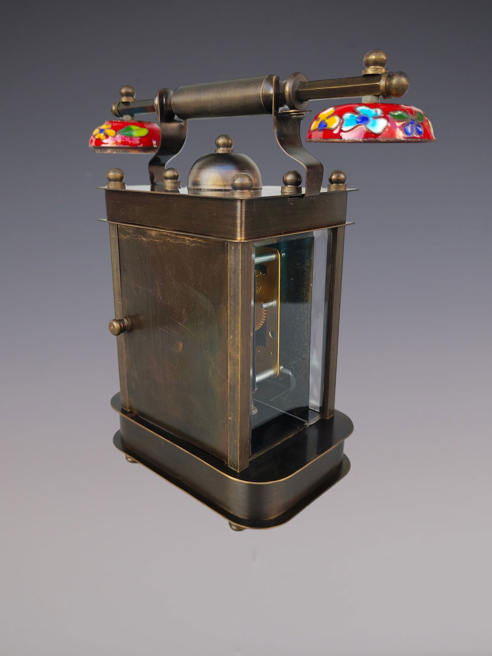 An Exquisite Bronze Lotus Pattern Clock - 4