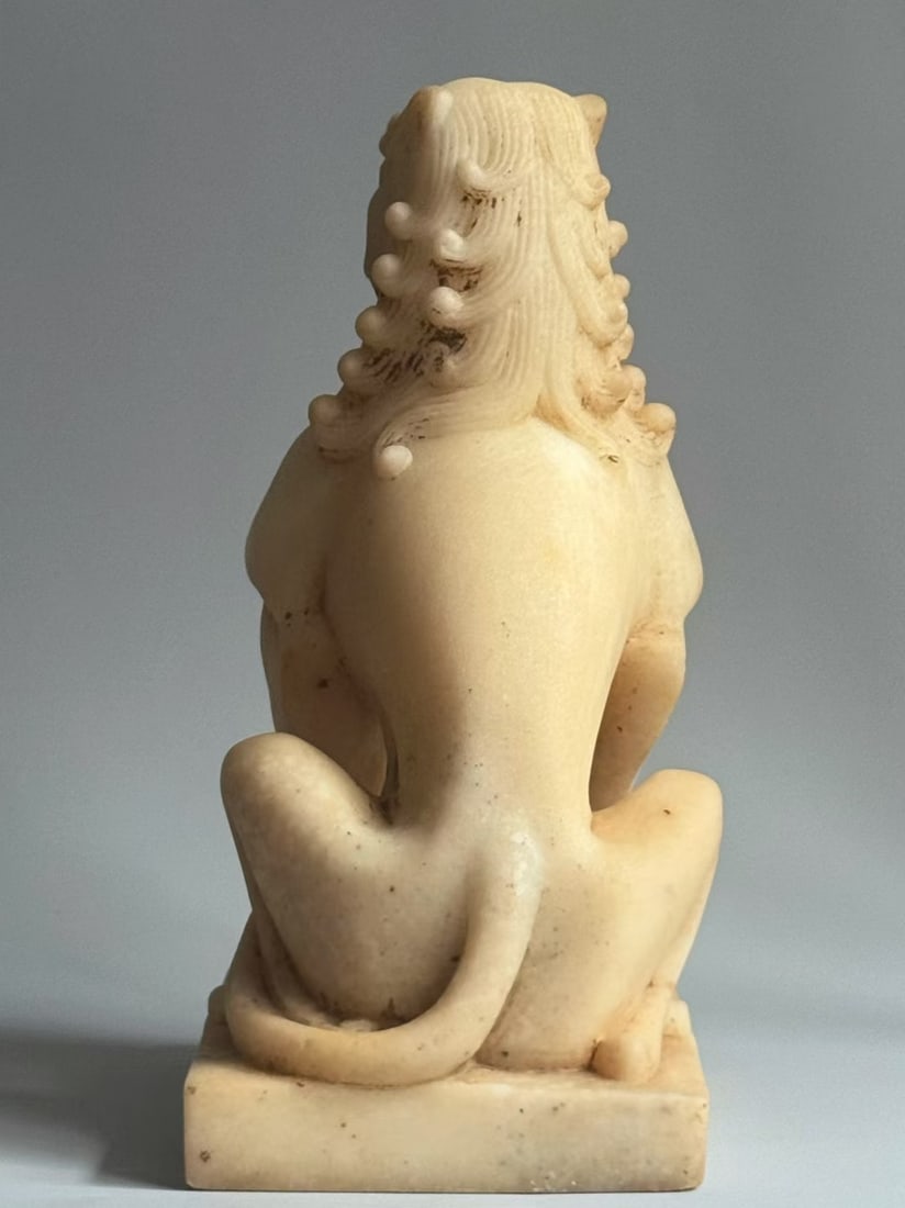 An Exquisite Marble Lion Ornament - 5