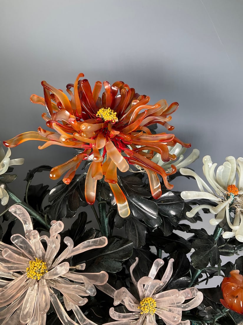 An Exquisite Cloisonne Flower Pattern Bonsai - 2