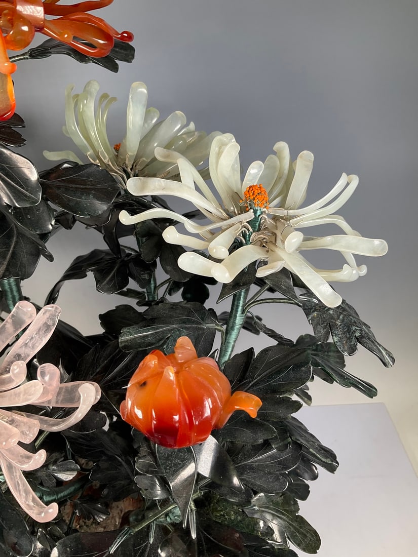 An Exquisite Cloisonne Flower Pattern Bonsai - 4