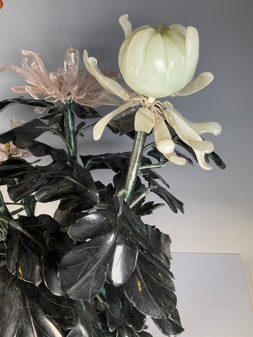 An Exquisite Cloisonne Flower Pattern Bonsai - 9