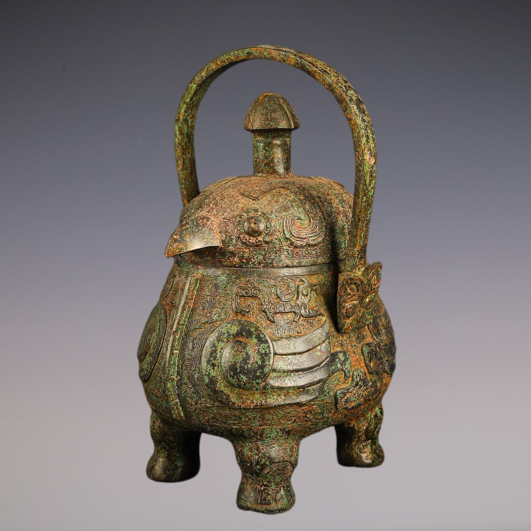 An Exquisite Bronze Bird-Shaped Ewer - 5