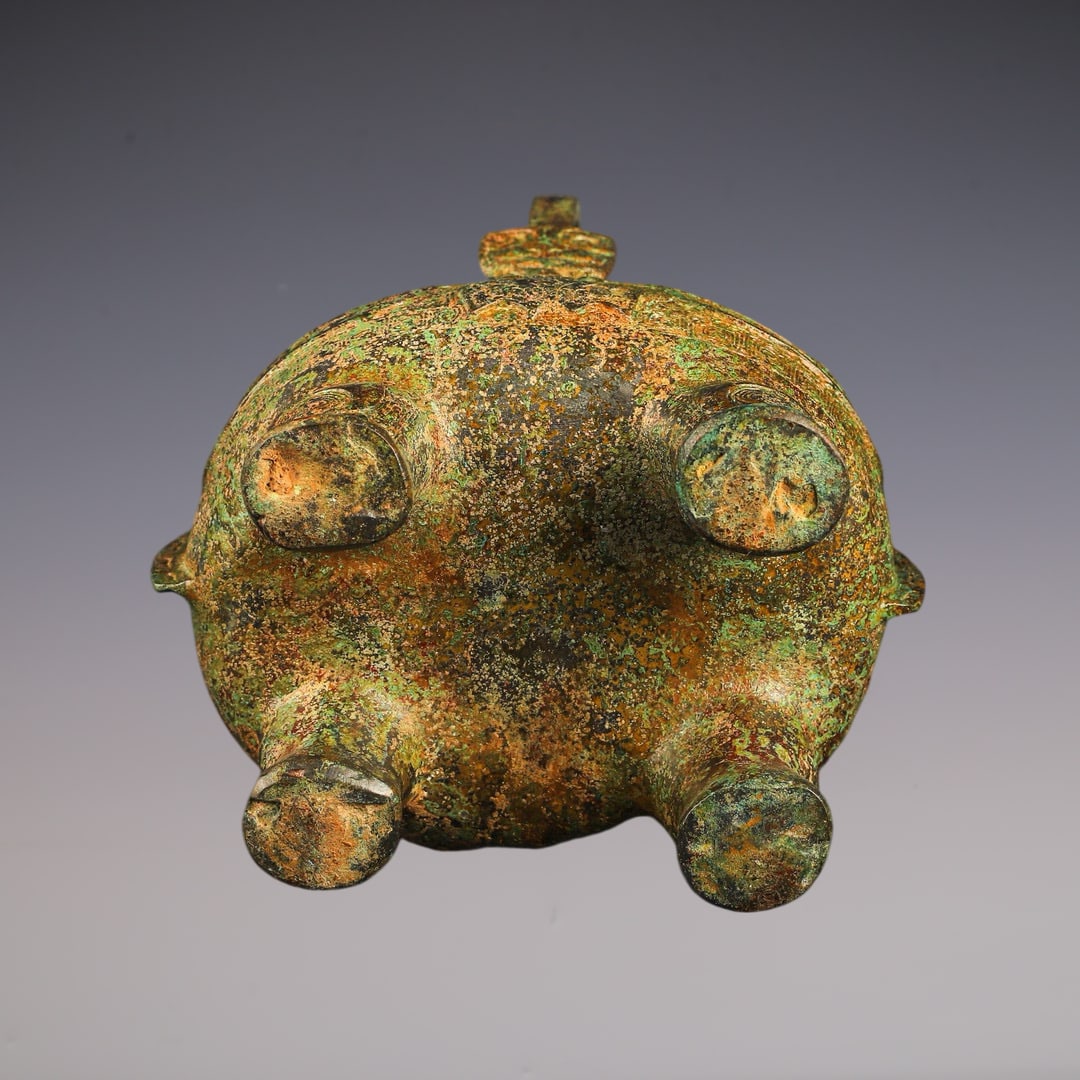 An Exquisite Bronze Bird-Shaped Ewer - 9