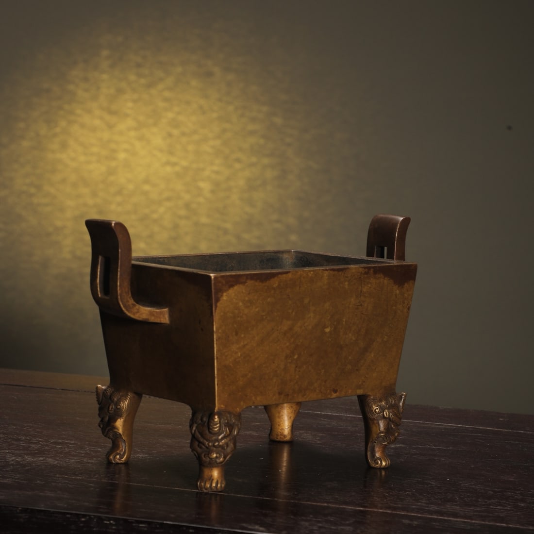 An Exquisite Bronze Double-Ears Censer - 3