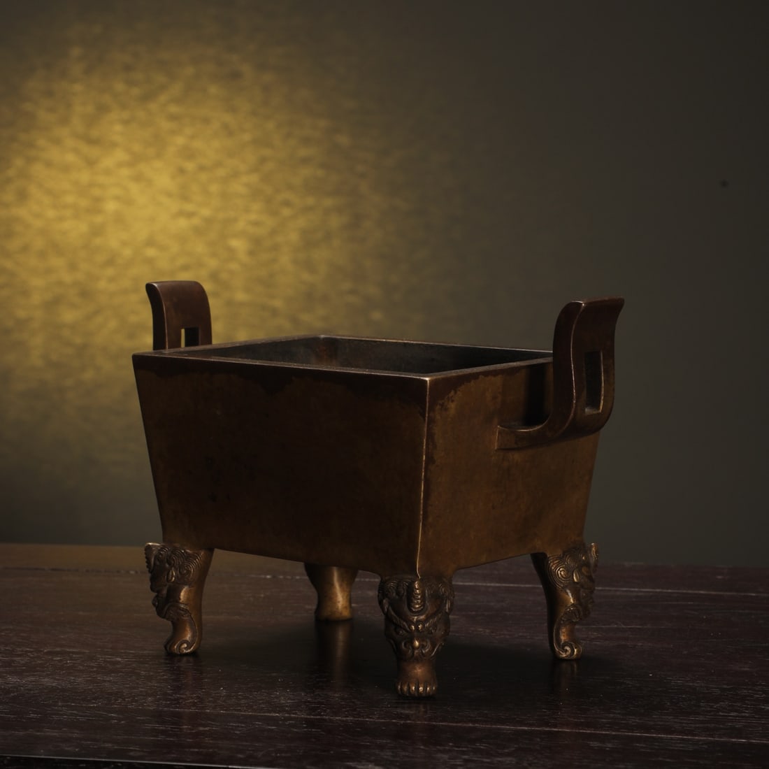 An Exquisite Bronze Double-Ears Censer - 4