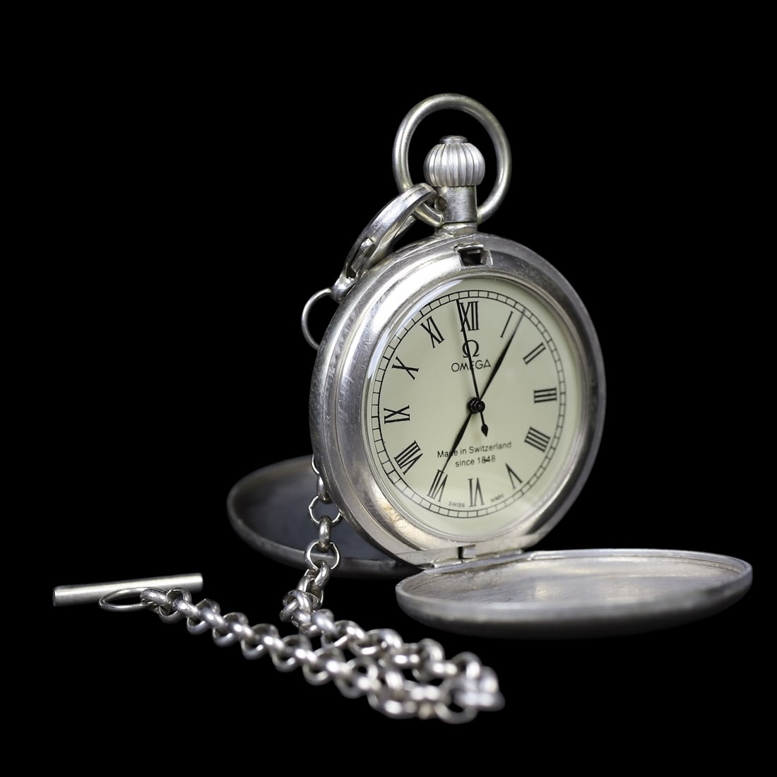 An Exquisite Silver Flower Pattern Pocket watch - 4