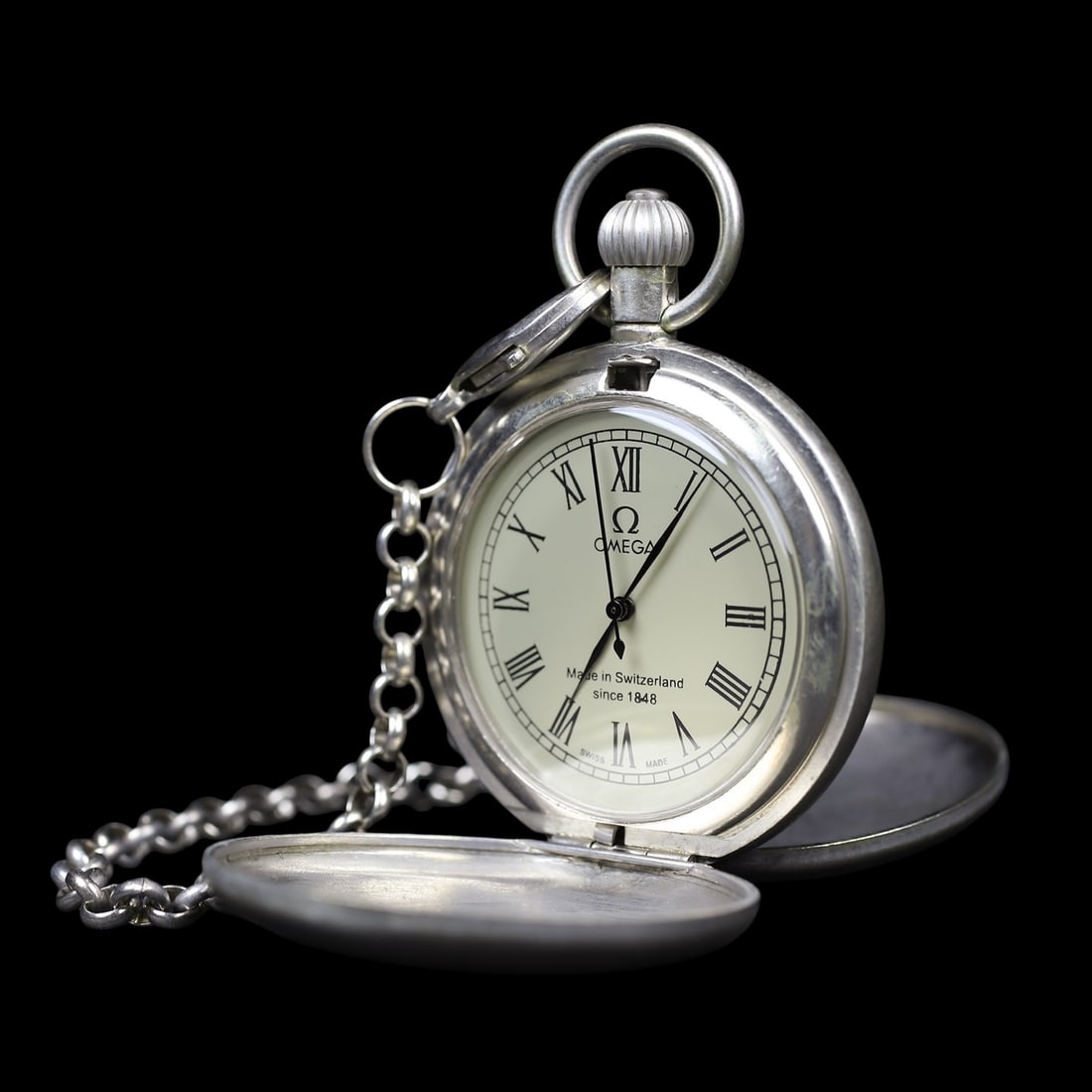 An Exquisite Silver Flower Pattern Pocket watch - 5