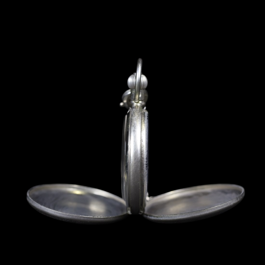 An Exquisite Silver Flower Pattern Pocket watch - 6