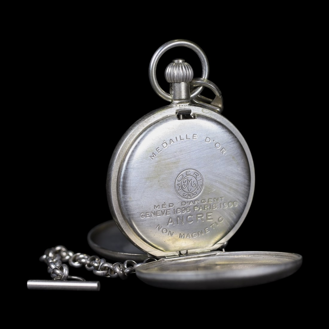 An Exquisite Silver Flower Pattern Pocket watch - 7