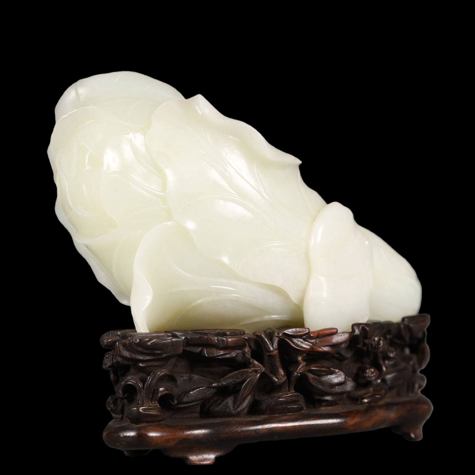 A Exquisite White Jade Cabbage Ornament - 3