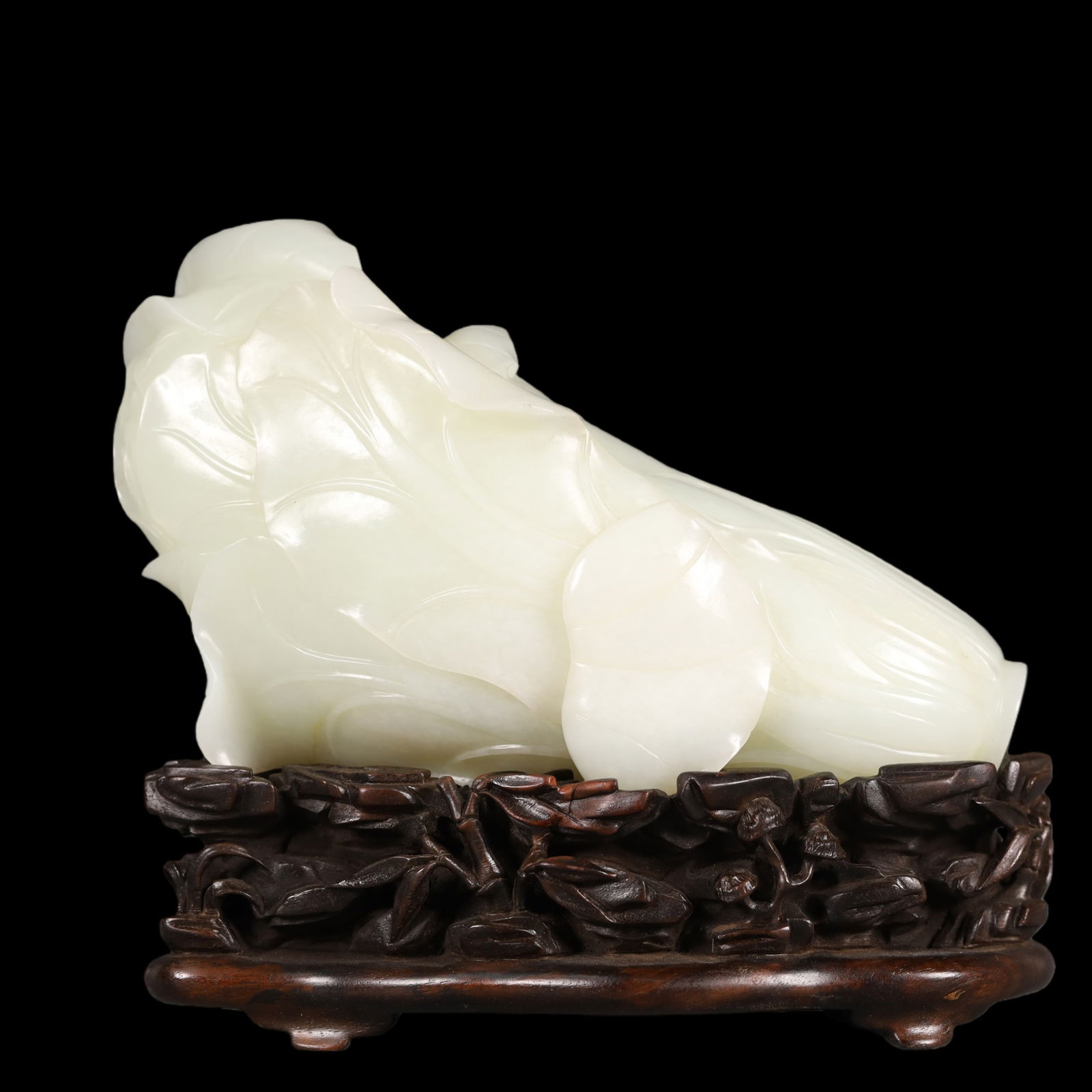 A Exquisite White Jade Cabbage Ornament - 4