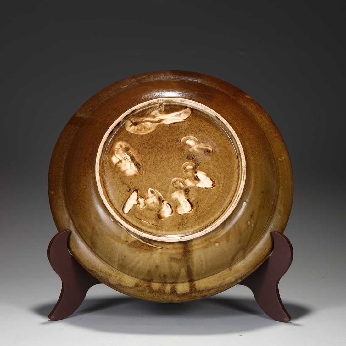 An Exquisite Ding yao Buddha Statue Pattern Plate - 7