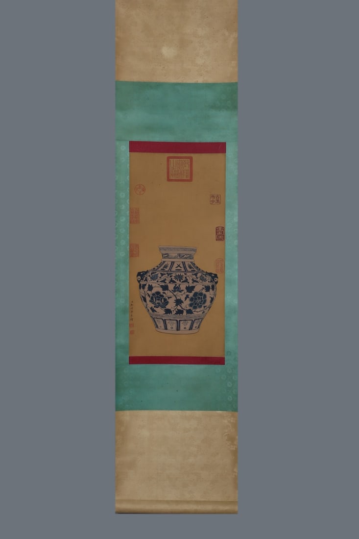 An Exquisite Blue and White Lotus Pattern Double-Ears Jar - 6