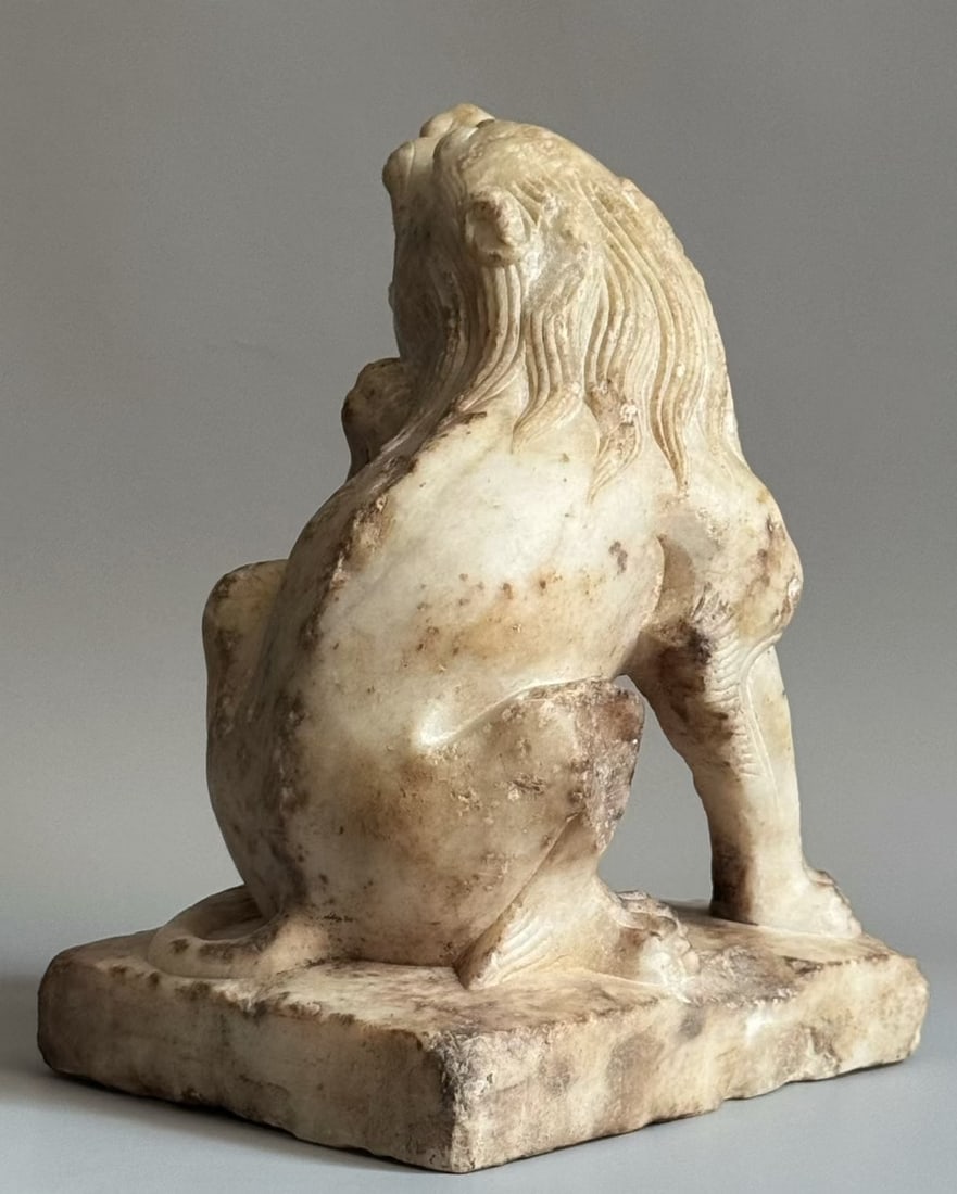 An Exquisite Marble Lion Ornament - 7