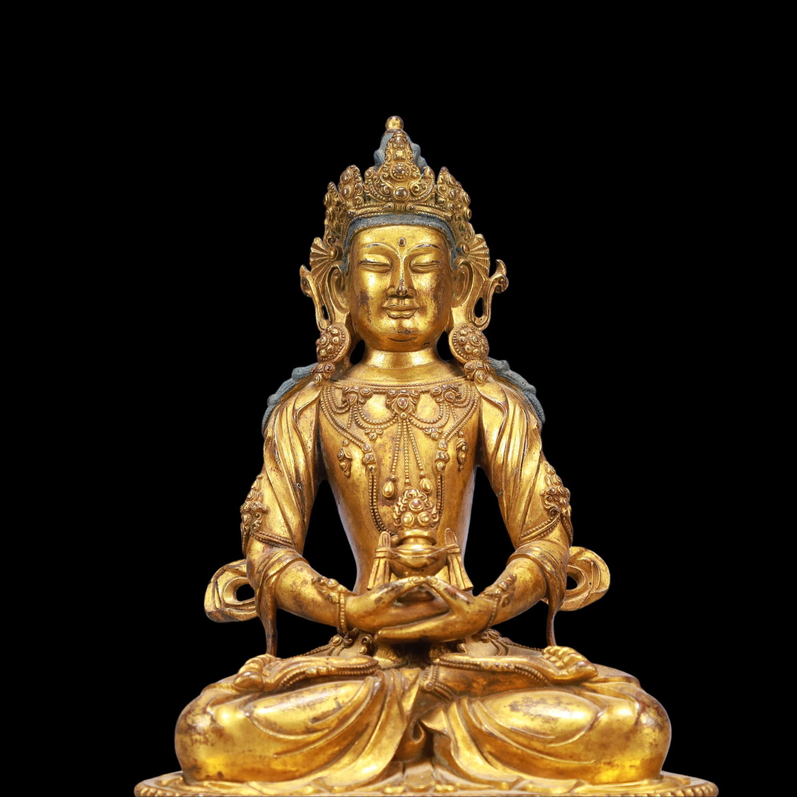 A Exquisite Gilt Bronze Buddha statue - 2