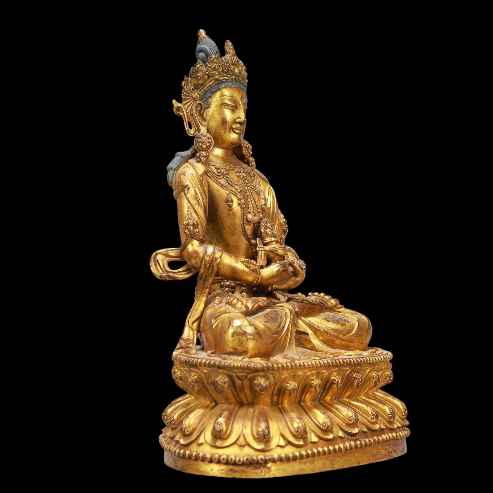 A Exquisite Gilt Bronze Buddha statue - 6