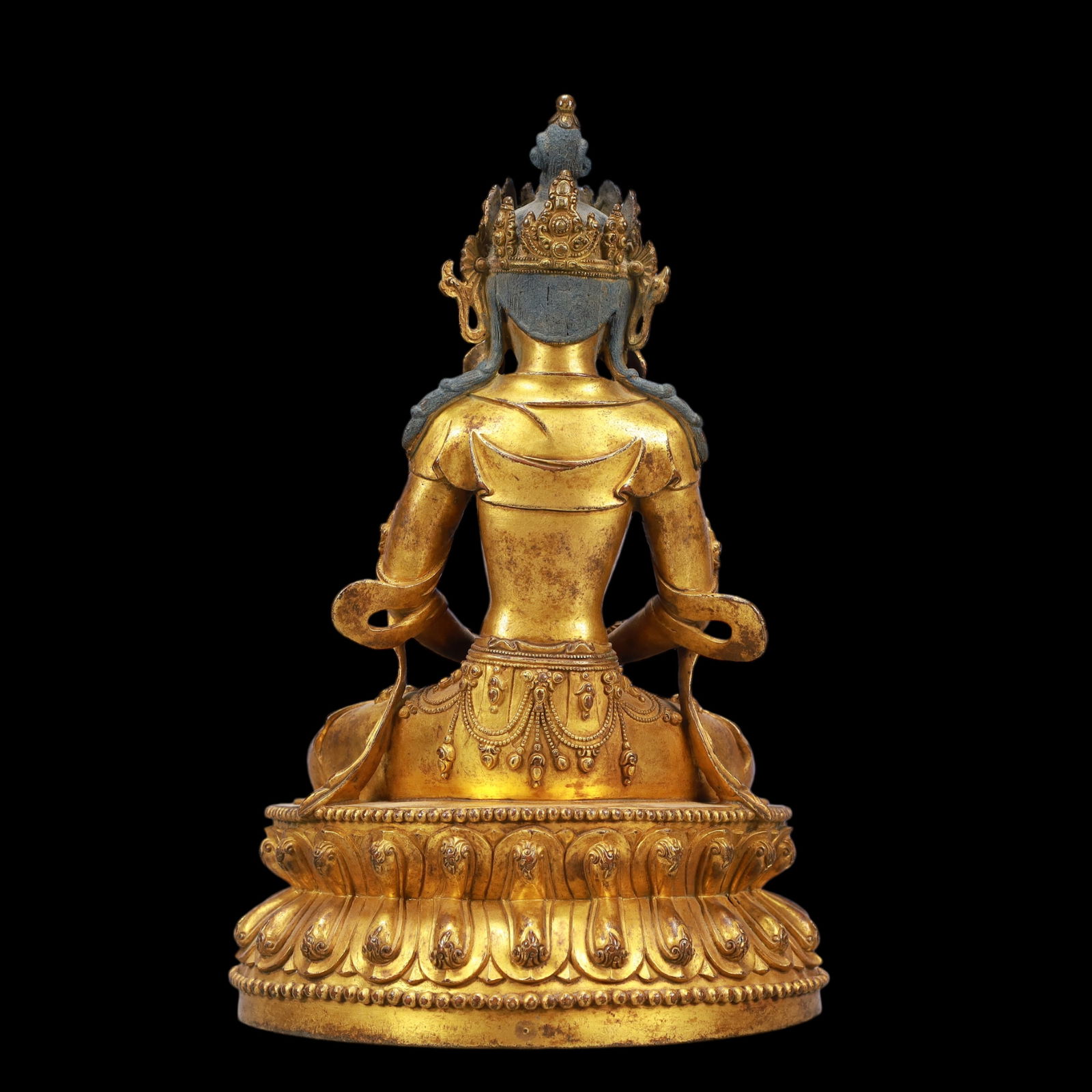A Exquisite Gilt Bronze Buddha statue - 8