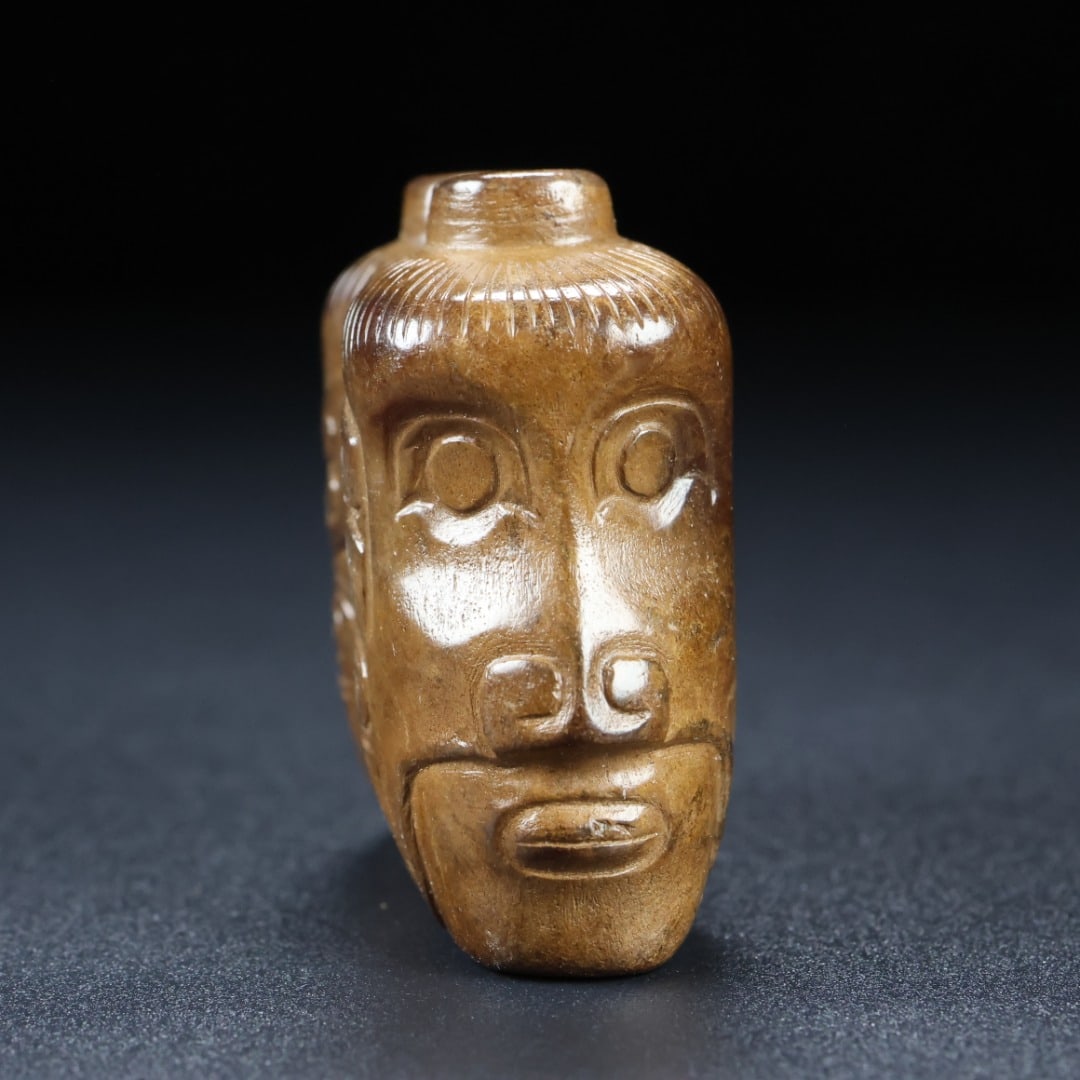 An Exquisite White Jade Head Ornament - 5