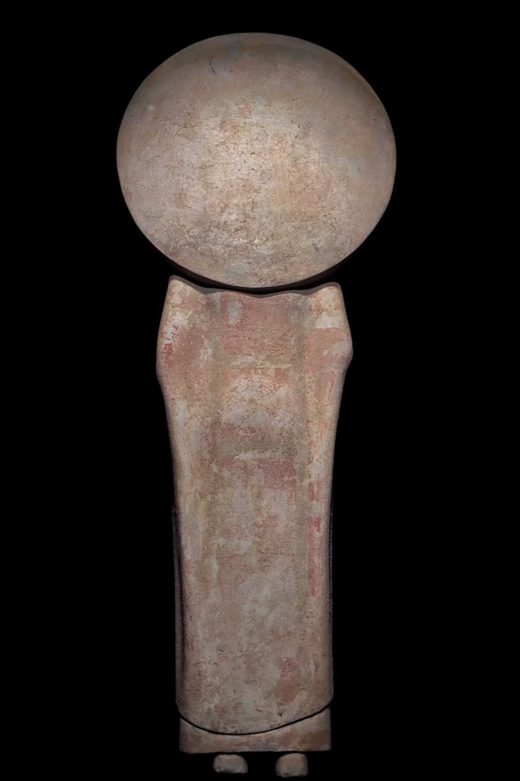 An Exquisite Limestone Painted Color Buddha Statue - 6