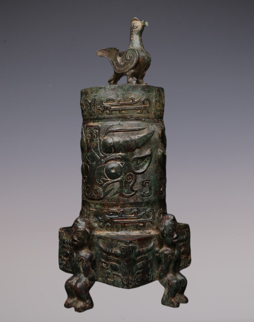 An Exquisite Bronze Beast-Face Pattern Censer - 6