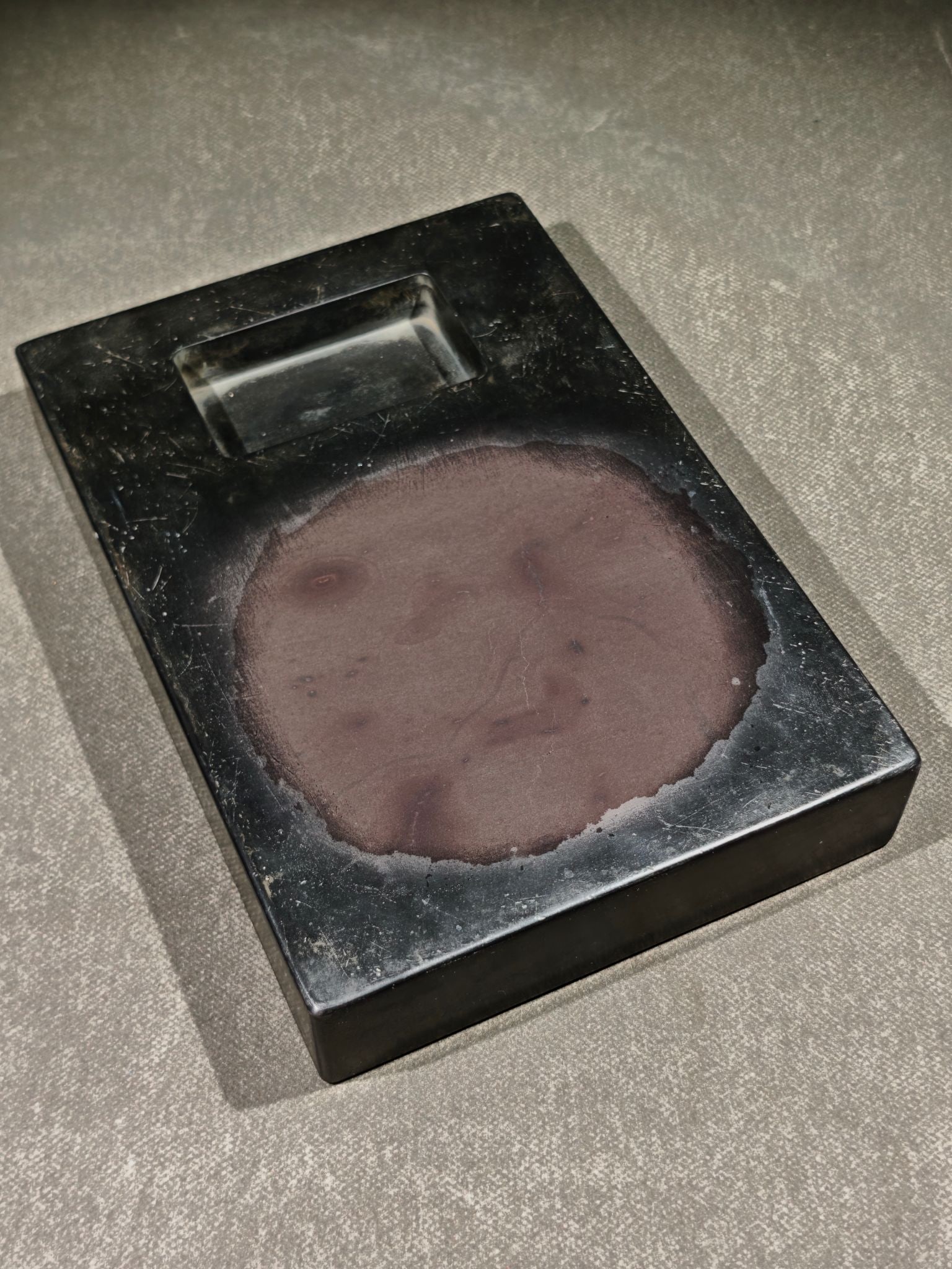 An Exquisite with poem Inkstone - 2