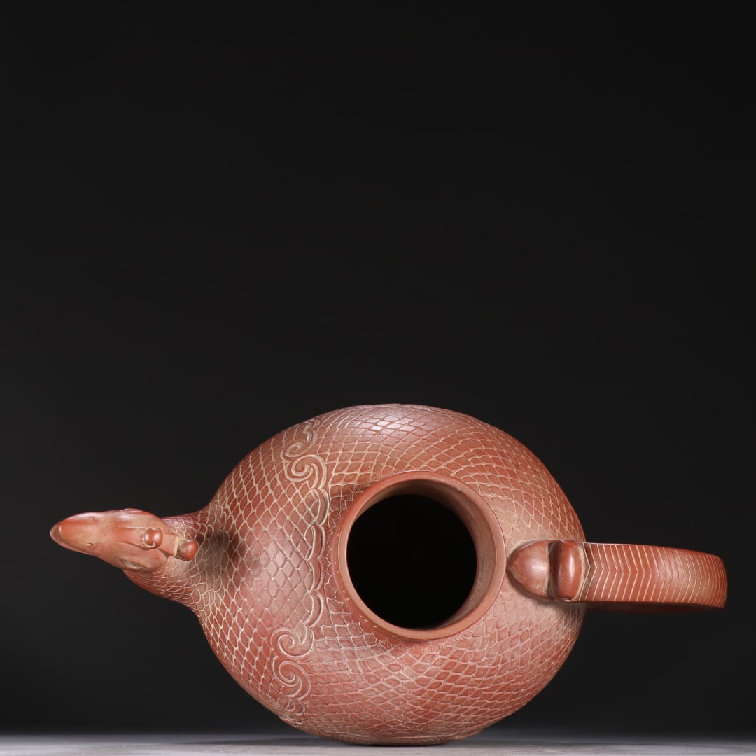 An Exquisite Purple Sands Phoenix Pattern Teapot - 8