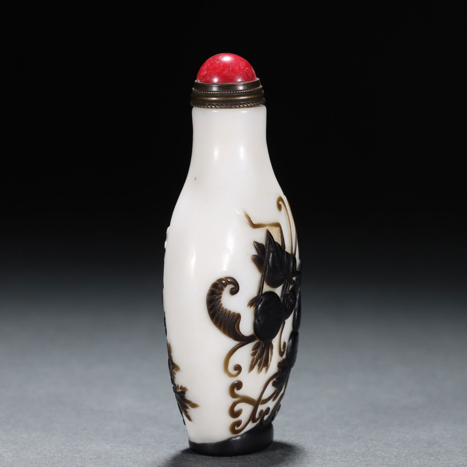 An Exquisite Glass Insect Pattern Snuff Bottle - 7