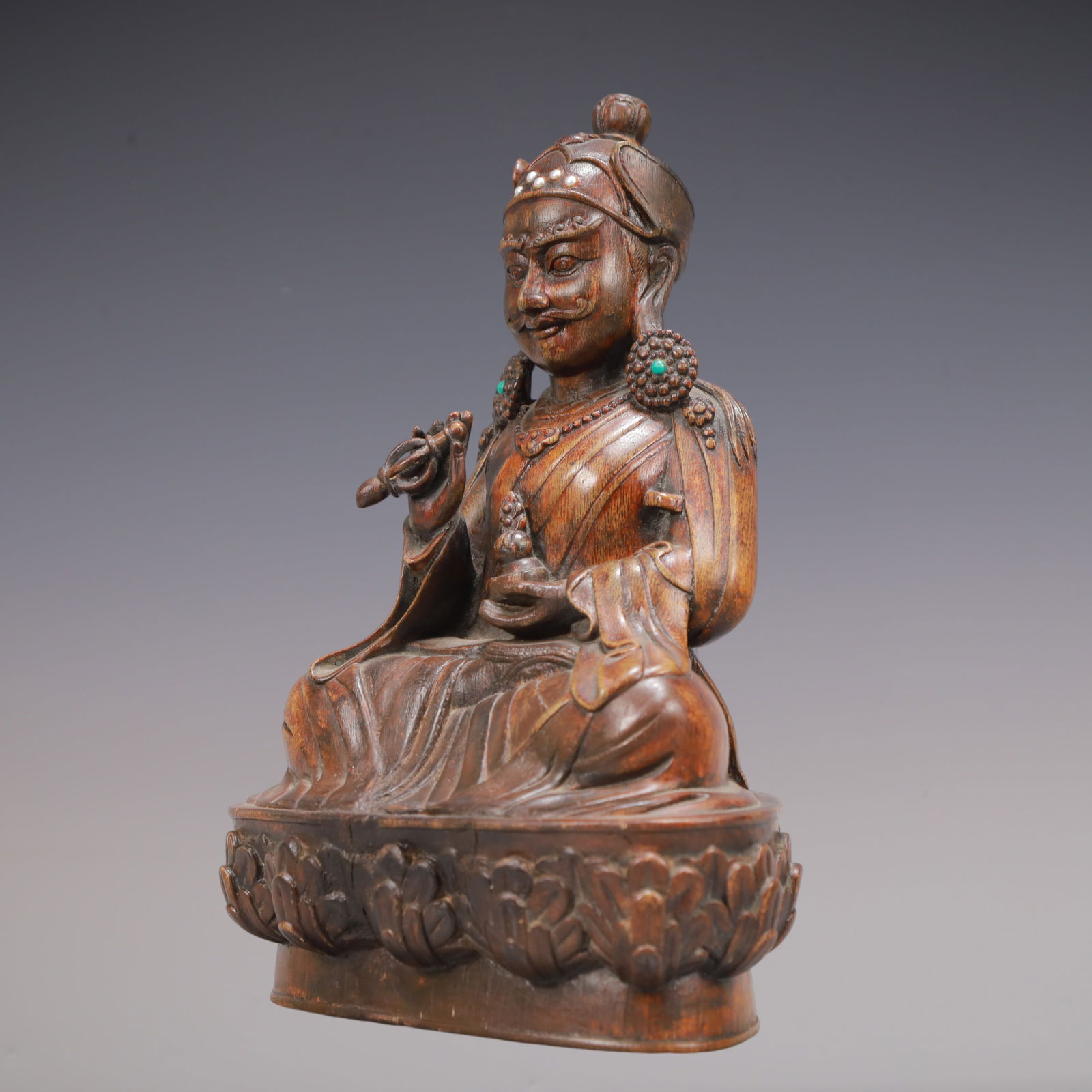 A Exquisite Eaglewood Buddha statue Ornament - 4