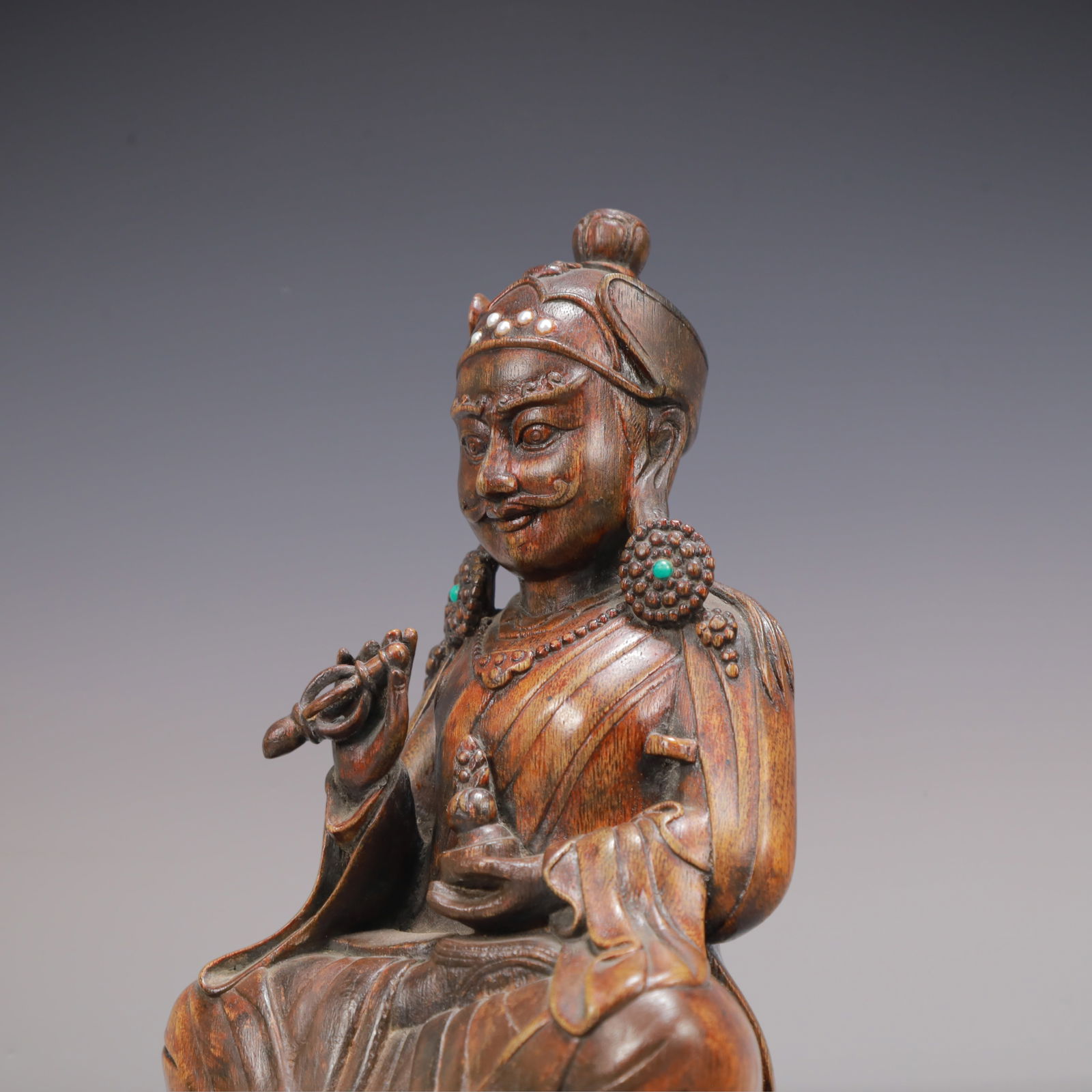 A Exquisite Eaglewood Buddha statue Ornament - 5