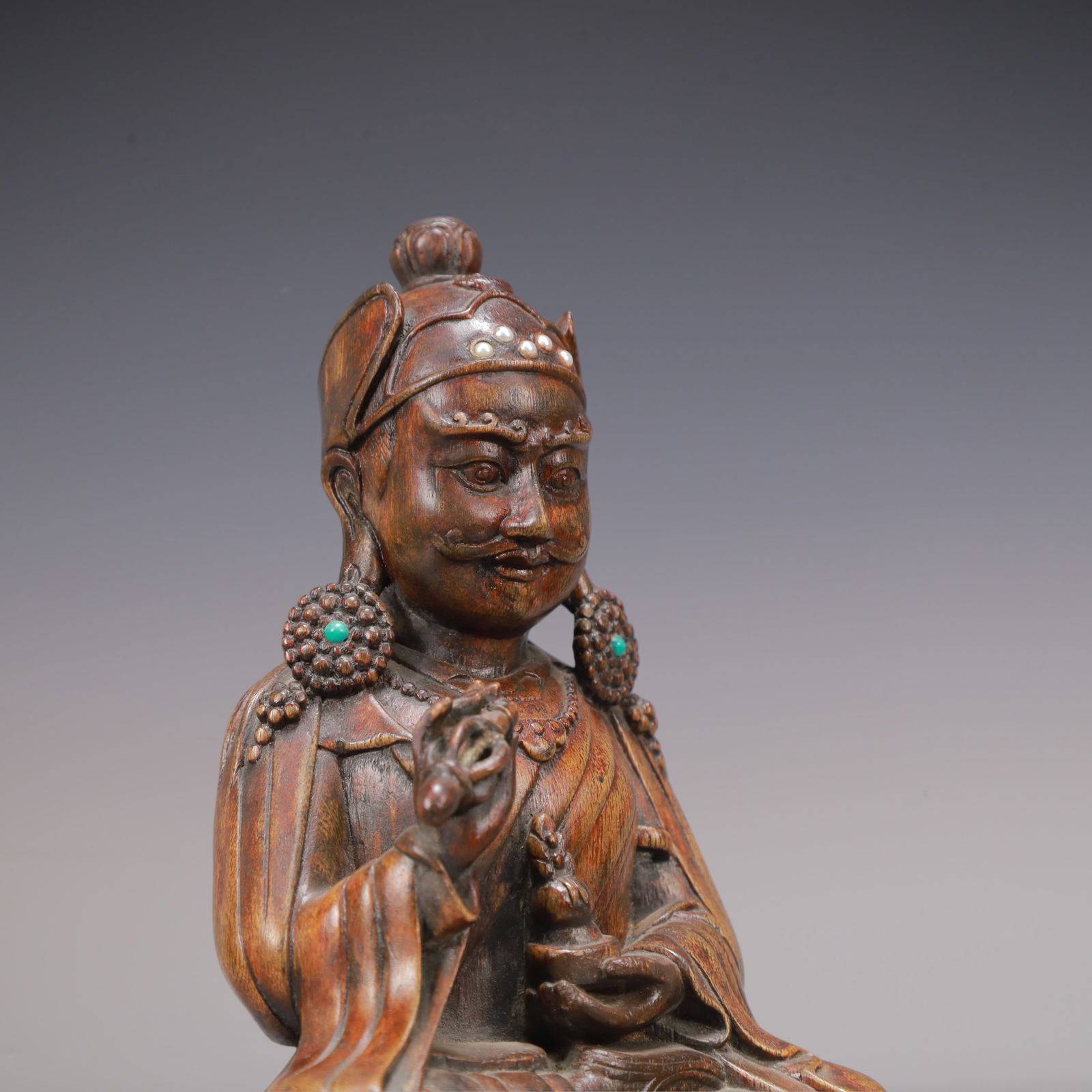 A Exquisite Eaglewood Buddha statue Ornament - 7