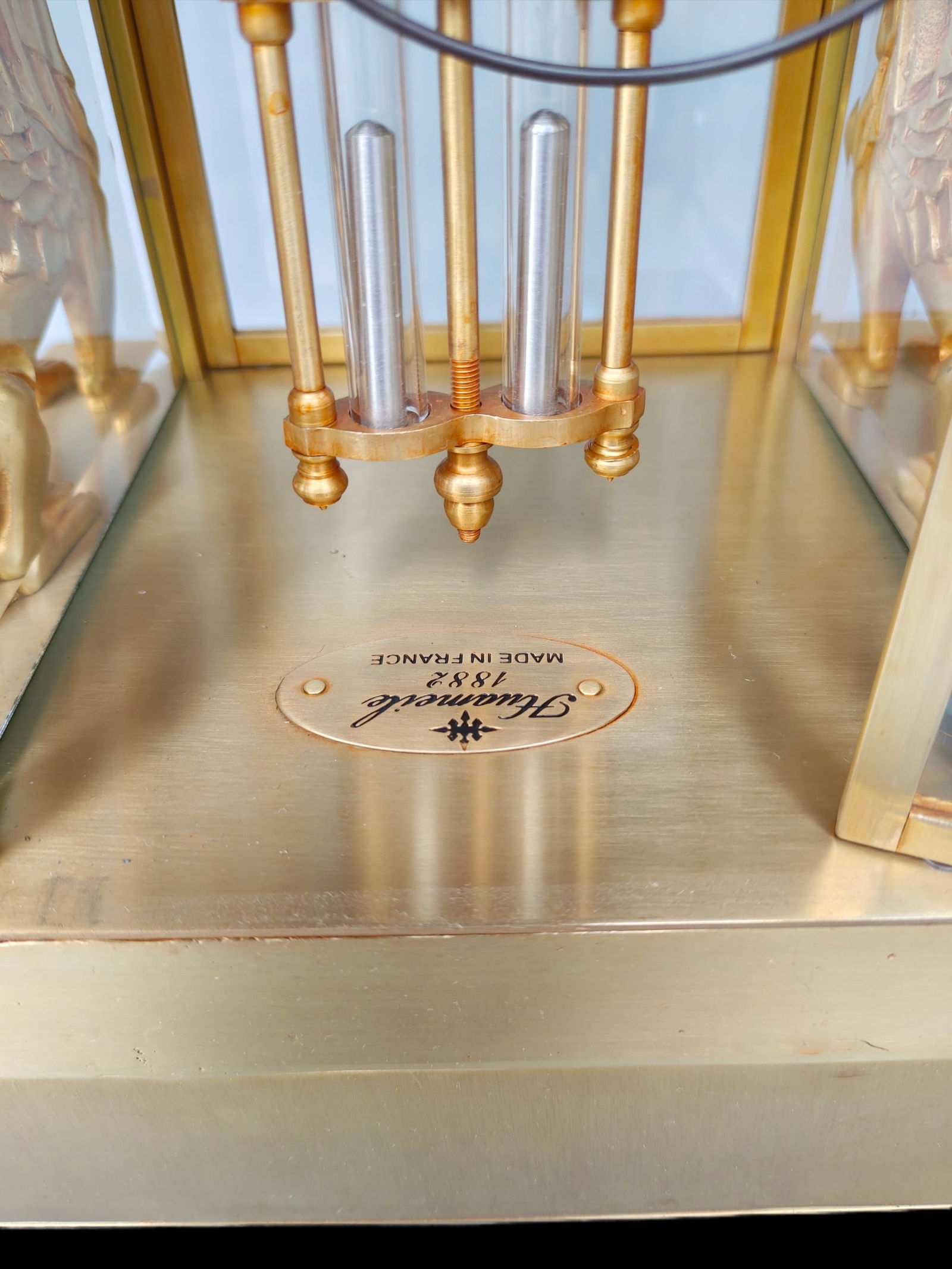 An Exquisite Gilt Bronze Lotus Pattern Clock - 7