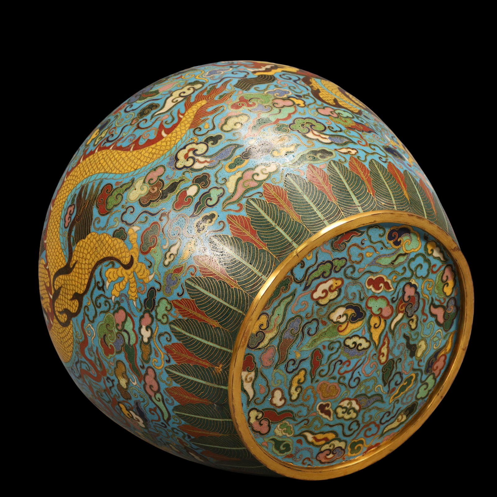An Exquisite Cloisonne Dragon Pattern Jar - 11