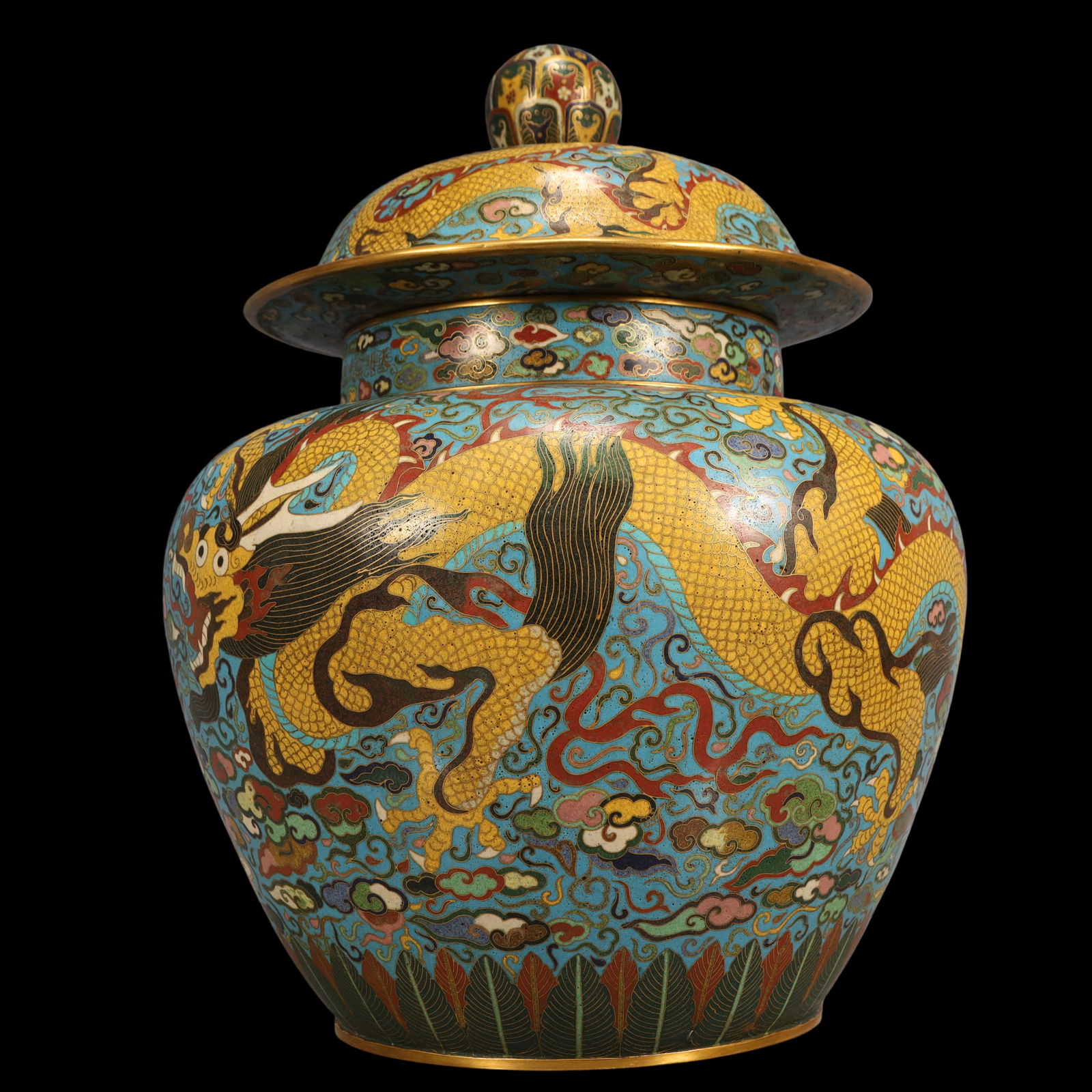 An Exquisite Cloisonne Dragon Pattern Jar - 7