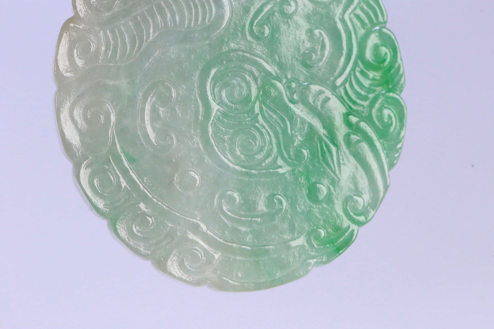 An Exquisite Jadeite Dragon Pattern Brand - 4